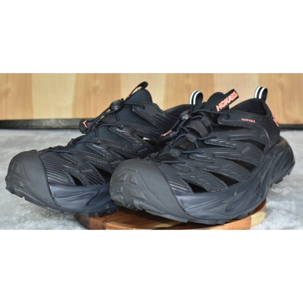 Hoka One One Hopara 2 Women Shoes 11 W Black Hiking Sandal Outdoors Casual
